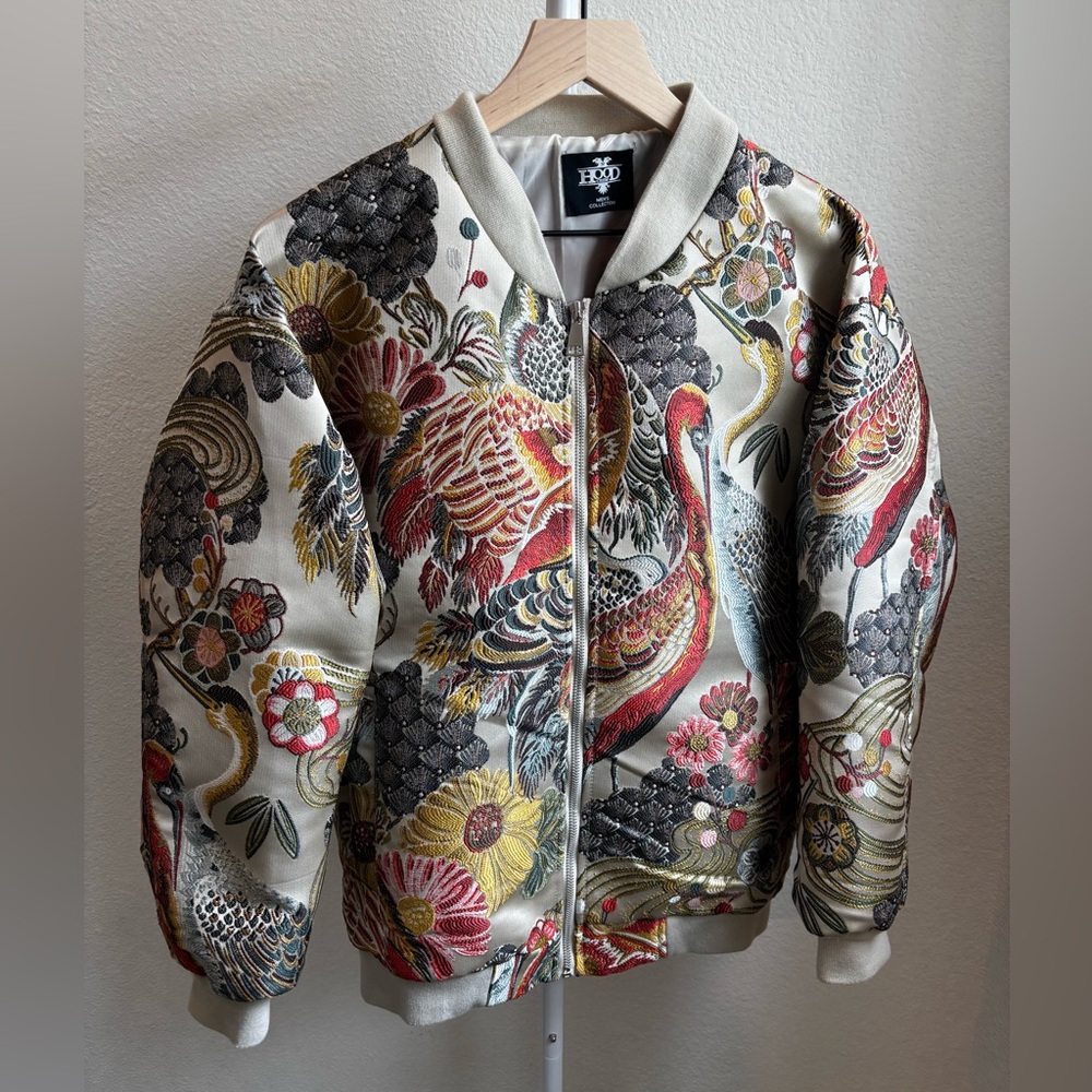 Statement Embroidered Bomber Jacket | Women’s Oversize or Men’s Small